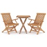 Ensemble à manger de jardin 3 pcs Bois de teck massif 557901557901