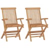 Ensemble à manger de jardin 3 pcs Bois de teck massif 557901557901