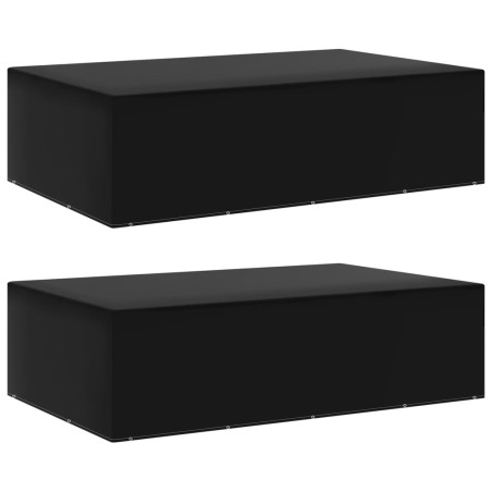 Housses de salon de jardin 2 pcs 12 œillets 325x205x90 cm 557903557903