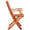 Ensemble à manger d'extérieur pliable 5 pcs Bois d'eucalyptus 557908557908