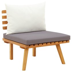 Salon de jardin 6 pcs avec coussins Bois d'acacia solide 557910557910