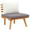 Salon de jardin 5 pcs avec coussins Bois d'acacia solide 557916557916