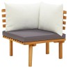 Salon de jardin 6 pcs avec coussins Bois d'acacia solide 557918557918