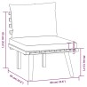 Salon de jardin 6 pcs avec coussins Bois d'acacia solide 557921557921