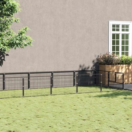 Chenil Noir 12 m² Acier 557925557925