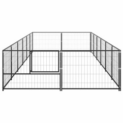 Chenil Noir 12 m² Acier 557925557925