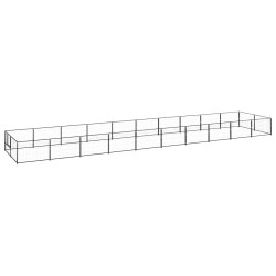 Chenil Noir 20 m² Acier 557926557926