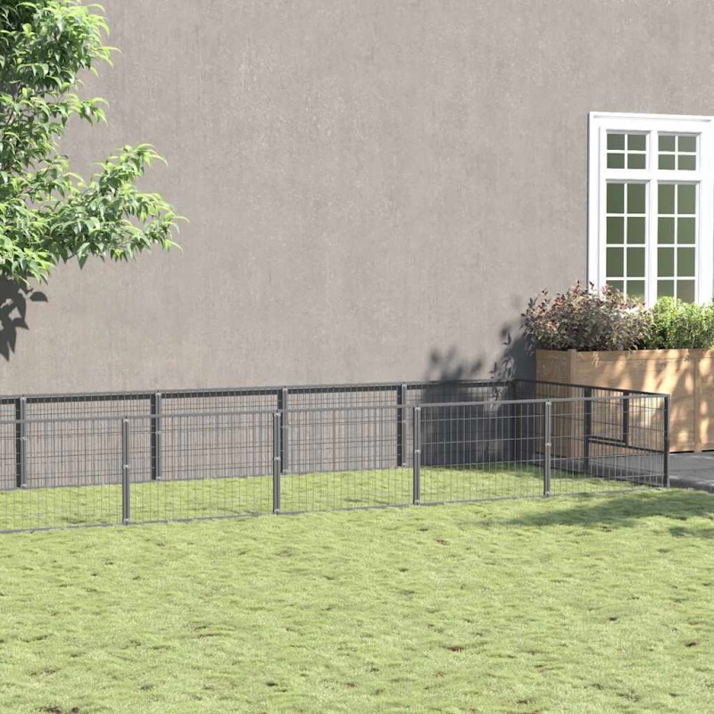 Chenil Argenté 20 m² Acier 557929557929