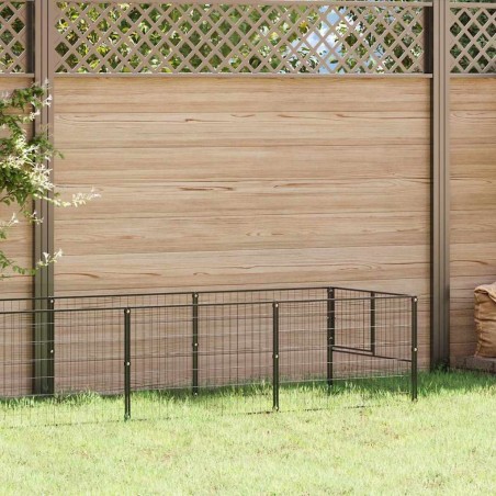 Chenil Noir 10 m² Acier 557932557932