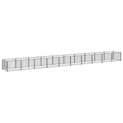 Chenil Noir 10 m² Acier 557932557932
