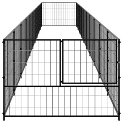 Chenil Noir 10 m² Acier 557932557932