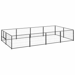 Chenil Noir 8 m² Acier 557933557933