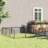 Chenil Noir 9 m² Acier 557935557935