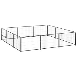 Chenil Noir 9 m² Acier 557935557935