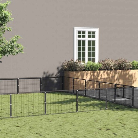 Chenil Noir 25 m² Acier 557941557941