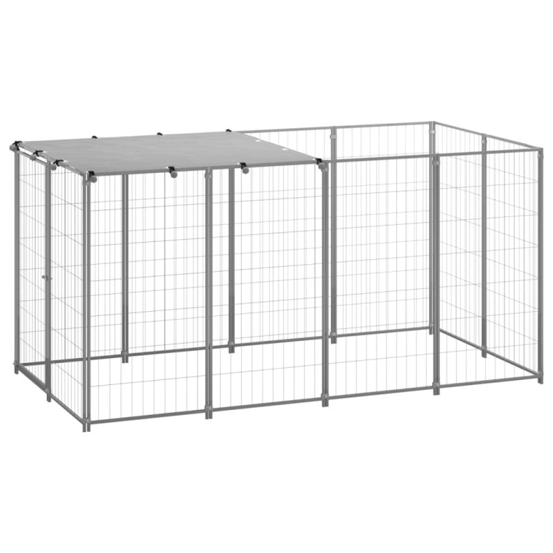 Chenil Argenté 2,42 m² Acier 557950557950