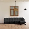 Salon de jardin 5 pcs avec coussins Bois de pin massif 557953557953