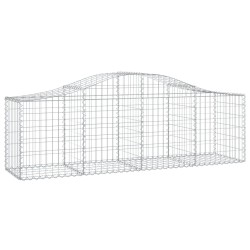 Paniers à gabions arqués 7 pcs 200x50x60/80 cm Fer galvanisé 557954557954