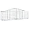 Paniers à gabions arqués 7 pcs 200x50x60/80 cm Fer galvanisé 557954557954