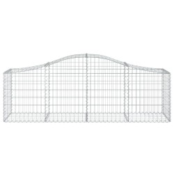 Paniers à gabions arqués 7 pcs 200x50x60/80 cm Fer galvanisé 557954557954