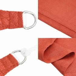 Voile d'ombrage 160 g/m² triangulaire terre cuite PEHD 557967557967