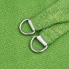 Voile d'ombrage 160 g/m² Vert clair 2,5x3 m PEHD 557968557968