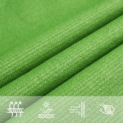 Voile d'ombrage 160 g/m² Vert clair 4x5x6,8 m PEHD 557972557972