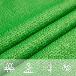 Voile d'ombrage 160 g/m² trapèze vert clair 4/5x4 m PEHD 557978557978