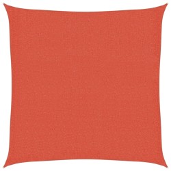 Voile d'ombrage 160 g/m² carré terre cuite 3,6x3,6 m PEHD 557979557979