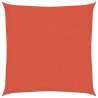 Voile d'ombrage 160 g/m² carré terre cuite 3,6x3,6 m PEHD 557979557979