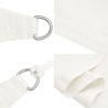 Voile d'ombrage 160 g/m² Blanc 2,5x2,5 m PEHD 557982557982