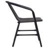 Chaises de jardin lot de 8 Rotin plastique et acier 110 kg 557983557983