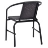 Chaises de jardin lot de 8 Rotin plastique et acier 110 kg 557983557983