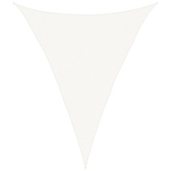 Voile d'ombrage 160 g/m² Blanc 3x4x4 m PEHD 558002558002