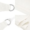 Voile d'ombrage 160 g/m² Blanc 4x5x6,8 m PEHD 558007558007