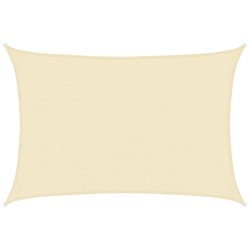 Voile d'ombrage 160 g/m² Crème 2,5x3,5 m PEHD 558016558016