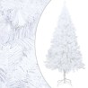 Arbre de Noël artificiel pré-éclairé et boules blanc 120 cm PVC 558028558028