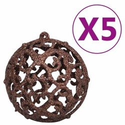 Arbre de Noël artificiel pré-éclairé et boules blanc 120 cm PVC 558028558028