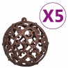 Arbre de Noël artificiel pré-éclairé et boules blanc 120 cm PVC 558028558028