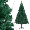 Arbre de Noël artificiel pré-éclairé et boules vert 120 cm PVC 558035558035