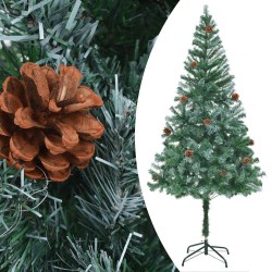 Arbre de Noël artificiel pré-éclairé/boules pommes de pin 180cm 558037558037