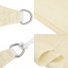 Voile d'ombrage 160 g/m² Crème 6x6x6 m PEHD 558046558046