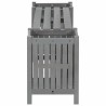 Banc de jardin avec 2 jardinières 150 cm bois d'acacia gris 558075558075