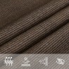 Voile d'ombrage 160 g/m² Marron 6x6x6 m PEHD 558079558079