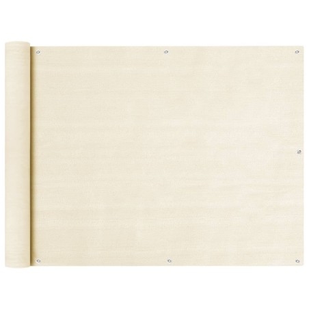 Écran de balcon Crème 90x600 cm PEHD 558088558088