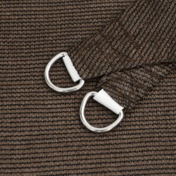 Voile d'ombrage 160 g/m² Marron 6x6 m PEHD   558091558091