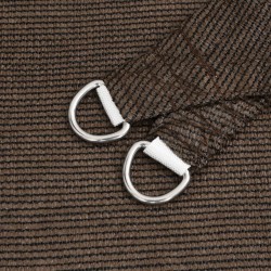 Voile d'ombrage 160 g/m² Marron 2x2 m PEHD 558092558092