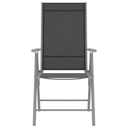Chaises de jardin pliables lot de 4 Textilène Noir 558098558098