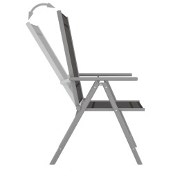 Chaises de jardin pliables lot de 4 Textilène Noir 558098558098