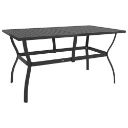 Table de jardin Anthracite 140x80x72 cm Acier 558103558103